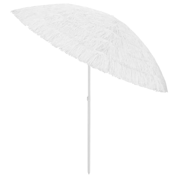 Strandparasoll Hawaii vit 300 cm