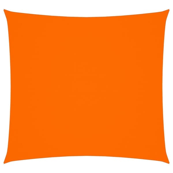 Solsegel oxfordtyg fyrkantigt 7x7 m orange