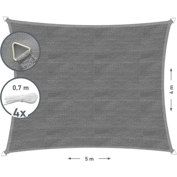 Rektangulär solskyddsduk Windhager Capri 4 x 5 m