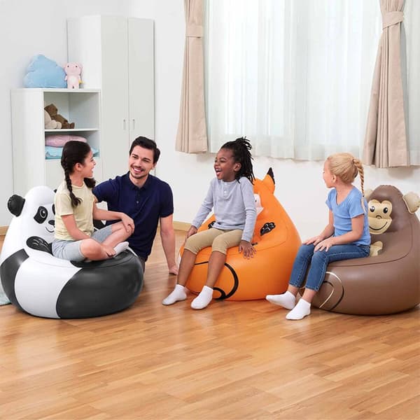 Bestway Gigantisk Uppblåsbar Djurstol 72x72x64 cm +3 År Inomhus och Trädgård 75116