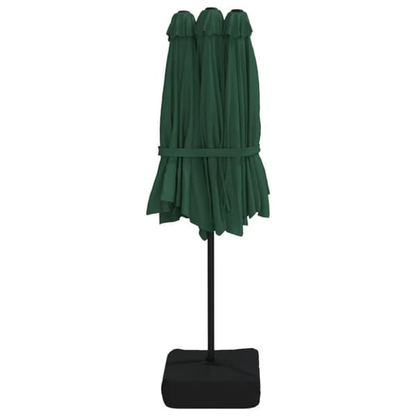 Parasoll dubbelt grön 449x245 cm