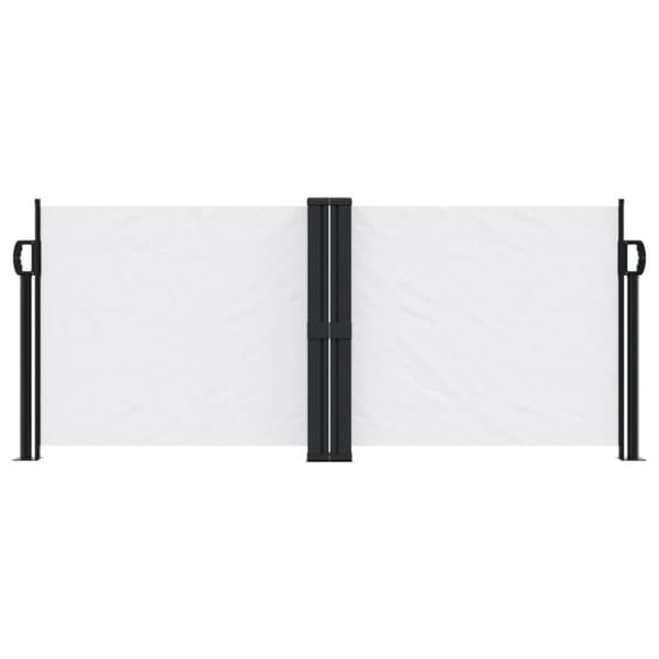 Infällbar sidomarkis vit 100x600 cm