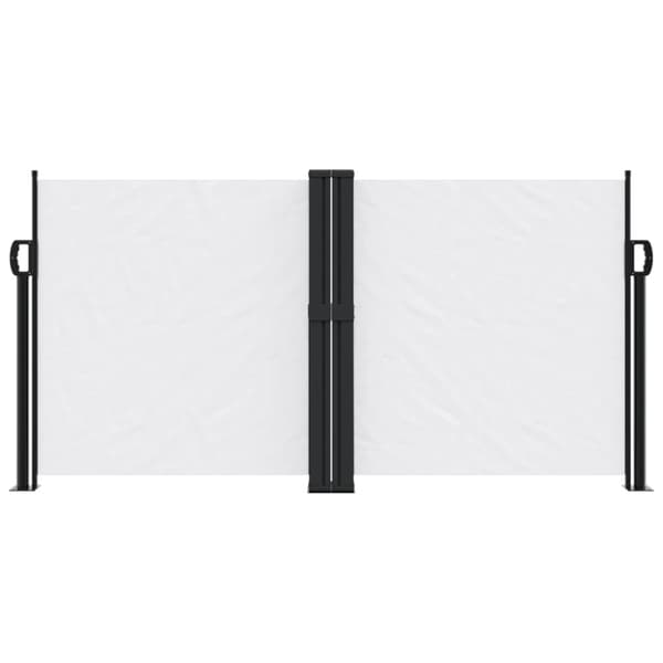 Infällbar sidomarkis vit 120x1200 cm