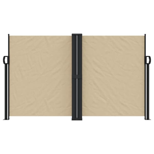 Infällbar sidomarkis beige 140x1000 cm