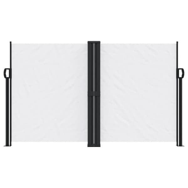 Infällbar sidomarkis vit 140x600 cm