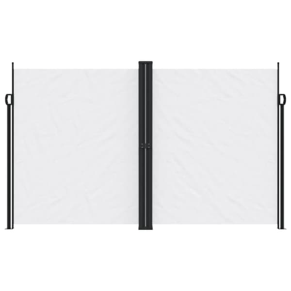 Infällbar sidomarkis vit 200x1200 cm