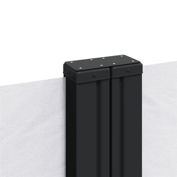 Infällbar sidomarkis vit 200x1200 cm