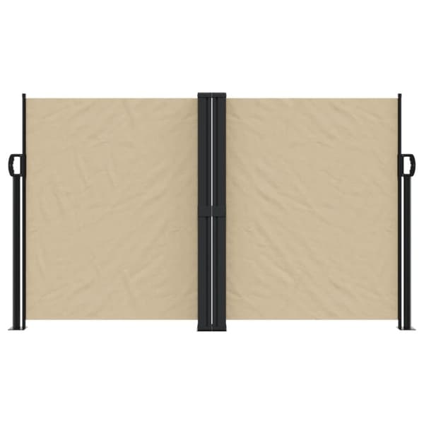 Infällbar sidomarkis beige 140x1200 cm