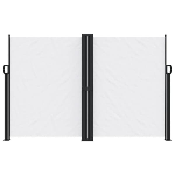 Infällbar sidomarkis vit 160x1000 cm