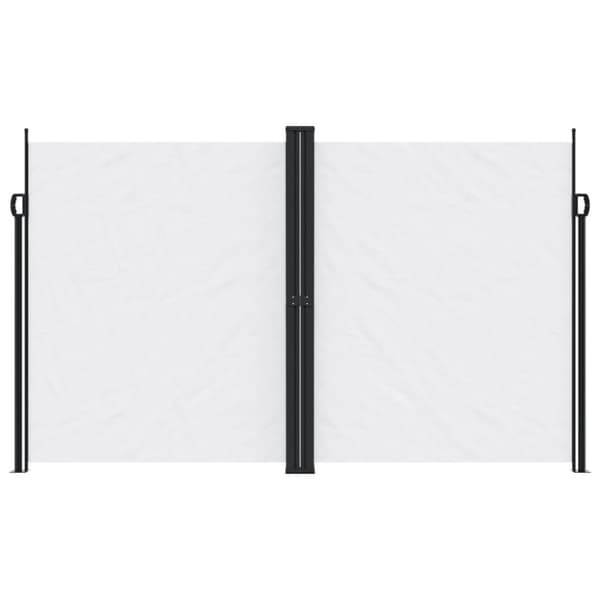 Infällbar sidomarkis vit 200x600 cm