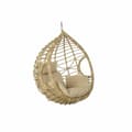 Miniatyrbillede 1 af 4: Hængende havestol DKD Home Decor 90 x 70 x 110 cm 105 x 75 x 226 cm Beige Metal Brun syntetisk spanskrør