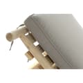 Miniatyrbillede 5 af 6: Ležalnik DKD Home Decor Natur Teak Polyester Lysegrå (209 x 86 x 35 cm)