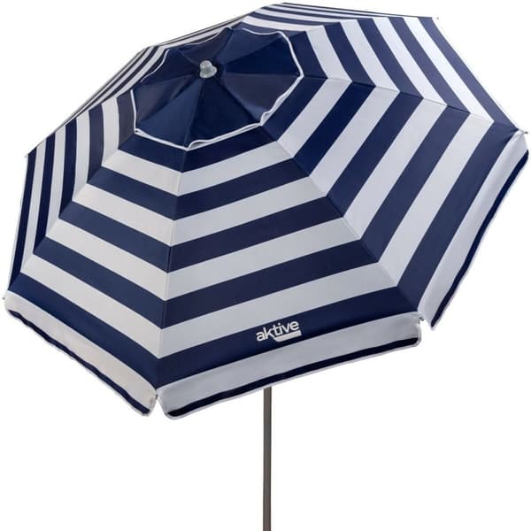Senčnik Aktive Blå/hvid 200 x 200 x 200 cm Stål Oxford-stof (6 enheder)