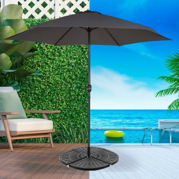Fod for strandparasol Aktive 48 x 7,5 x 48 cm Plastik