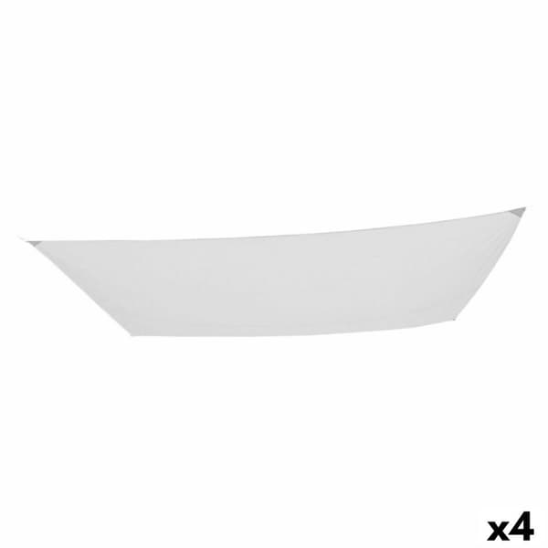 Skyggesejl Aktive Trekantet Hvid 300 x 400 cm (4 enheder)