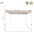 Miniatyrbillede 4 af 6: Gazebo Aktive Foldbar Justerbar højde Stål Polyester 420D Oxford Hvid 300 x 320 x 300 cm