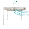 Miniatyrbillede 6 af 6: Gazebo Aktive Foldbar Justerbar højde Stål Polyester 420D Oxford Hvid 300 x 320 x 300 cm