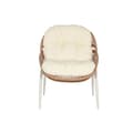 Miniatyrbillede 6 af 8: Bord med 2 lænestole Home ESPRIT Hvid Beige Grå Natur 55 x 55 x 47 cm
