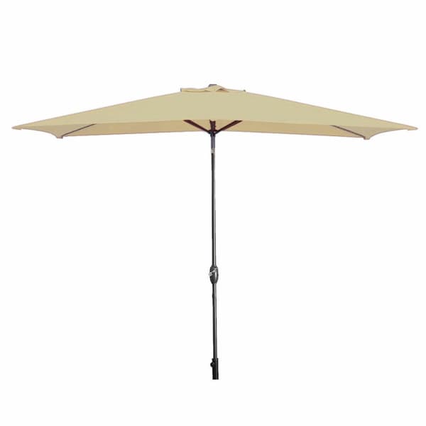 Marbueno Parasoll Stål 8 Spidser 200x300 cm Polyester Brun Have, Pool, Terrasse 10492