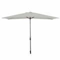 Miniatyrbillede 1 af 2: Marbueno Parasoll Stål 8 Stænger 200x300 cm Polyester Hvid Have, Pool, Terrasse