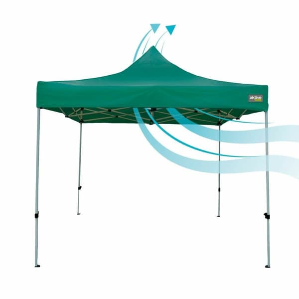 Gazebo Colorbaby Foldbar Justerbar højde Stål 300 x 300 x 220 cm