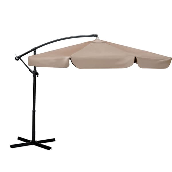 Kokoontaittuva puutarhasateenvarjo 8 segmenttiä 350 cm kannella Plonos PL-881