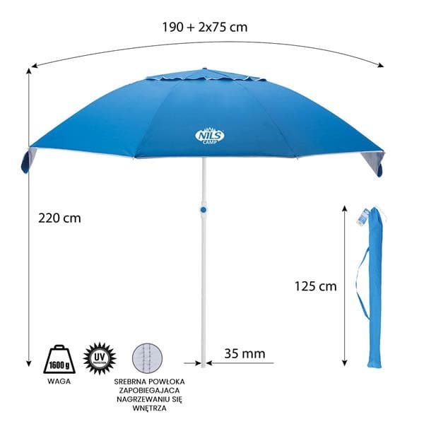NC7822 RANTAVARJO XL 220 CM NILS CAMP