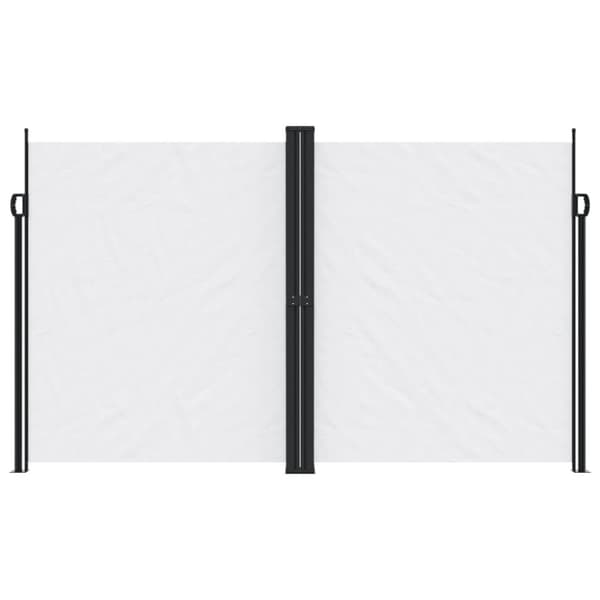 Infällbar sidomarkis vit 200x1000 cm