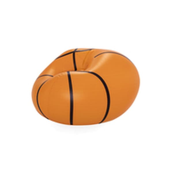 Bestway Stor uppblåsbar stol Basketboll 114x112x66 cm +6 år Inomhus och Trädgård 75103
