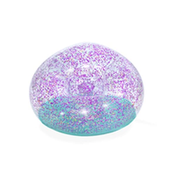 Bestway Jättestor Glitteruppblåsbar Stol 114x112x66 cm +6 År Inomhus och Trädgård 75115