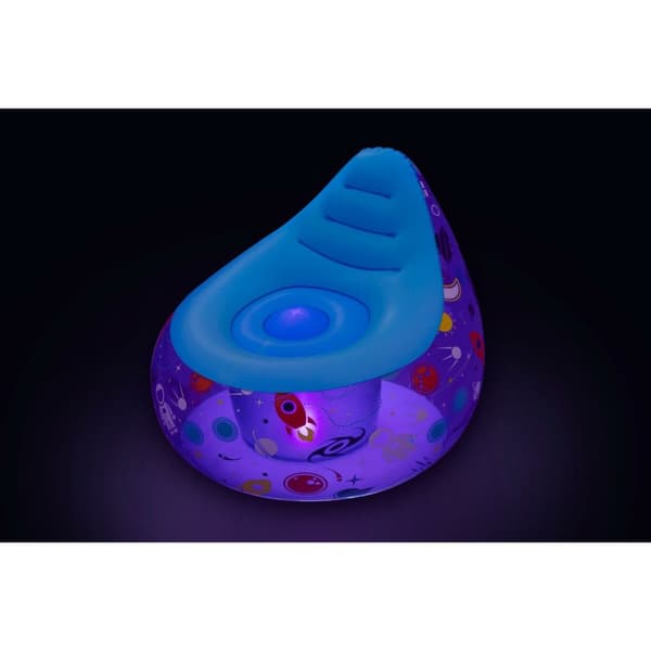 Bestway Uppblåsbar stol med LED-ljus Espacial 72x72x64 cm +3 År Inomhus och Trädgård 75122