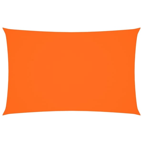 Solsegel oxfordtyg rektangulärt 4x7 m orange