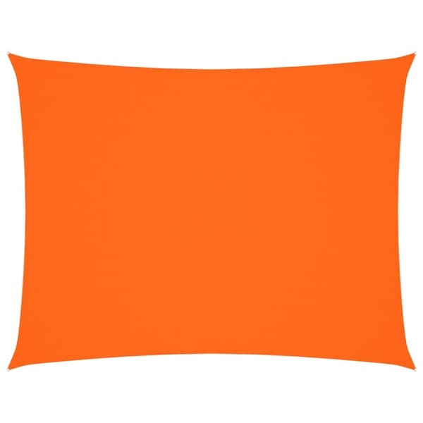 Solsegel oxfordtyg rektangulärt 5x7 m orange