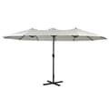 Miniatyrbilde 10 av 10: Aurinkovarjo Home ESPRIT Beige Mørke Grå 450 x 262 x 250 cm