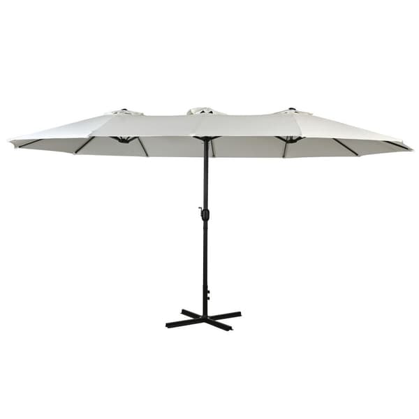 Skėtis nuo saulės Home ESPRIT Beige Tumman harmaa 450 x 262 x 250 cm