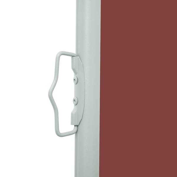 Infällbar sidomarkis 140x500 cm brun