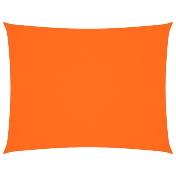 Solsegel oxfordtyg rektangulärt 3,5x5 m orange