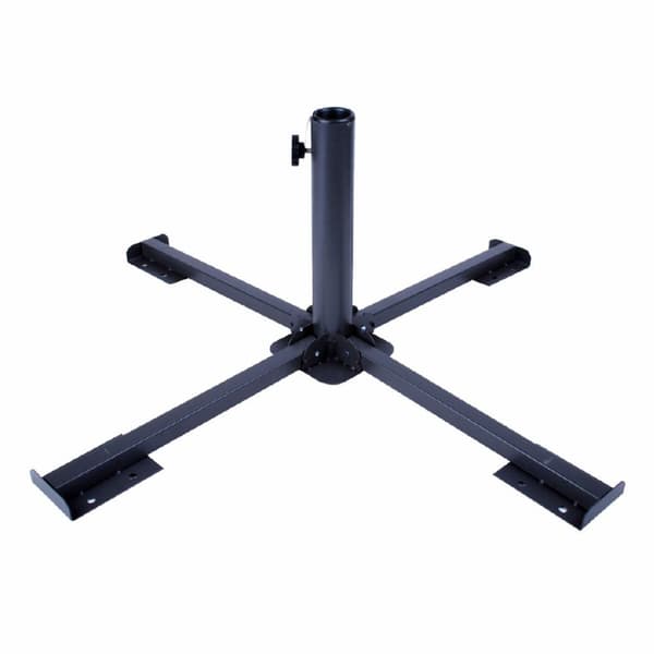 Base for parasoll Aktive 86 x 34 x 86 cm Svart Metall (2 enheter)