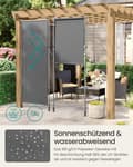 Miniatyrbillede 3 af 6: Vertikal markise, SONGMICS GSA0150G01, 150x220-300 cm, antracitgrå
