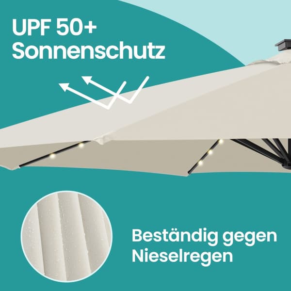 Patiovarjo, SONGMICS 300 cm, Pigeon Gray