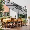 Miniatyrbillede 2 af 6: Terrasseparasol, SONGMICS, 300 cm, Duegrå