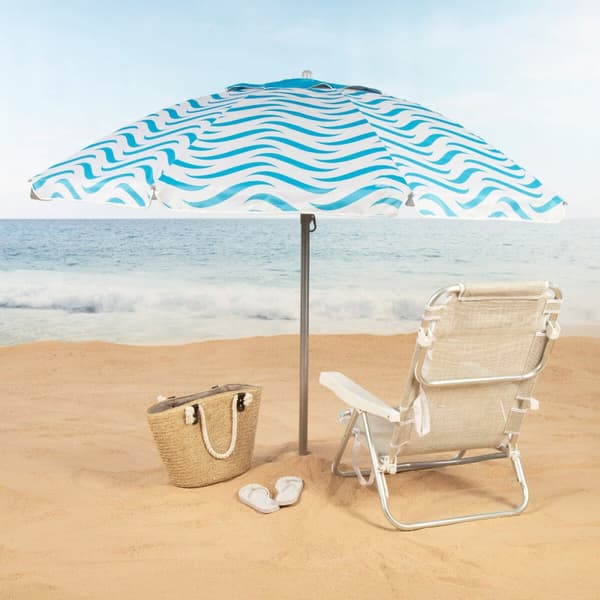 Aurinkovarjo Aktive Sininen Ø 200 cm 200 x 190 x 200 cm (6 osaa)