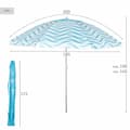 Pikkukuva 5 / 7: Aurinkovarjo Aktive Sininen Ø 200 cm 200 x 190 x 200 cm (6 osaa)
