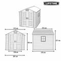 Miniatyrbillede 4 af 6: Hytte Lifetime 215 x 227 x 215 cm Grå