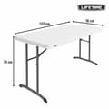 Miniatyrbilde 4 av 6: Klappbord Lifetime Hvit 152 x 74 x 76 cm