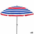 Pikkukuva 1 / 7: Aurinkovarjo Aktive Sininen Punainen Monivärinen Hopeinen Ø 160 cm 160 x 167 x 160 cm (12 osaa)