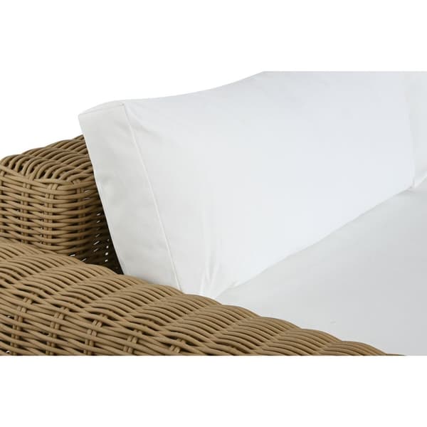 Trädgårdssoffa Home ESPRIT Beige Ljusbrun 111 x 87 x 63 cm