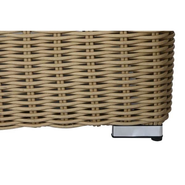 Trädgårdssoffa Home ESPRIT Beige Ljusbrun 111 x 87 x 63 cm