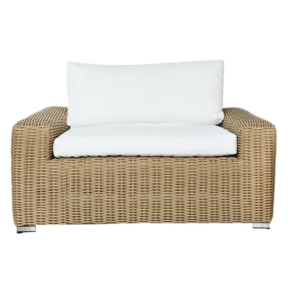 Trädgårdssoffa Home ESPRIT Beige Ljusbrun 111 x 87 x 63 cm