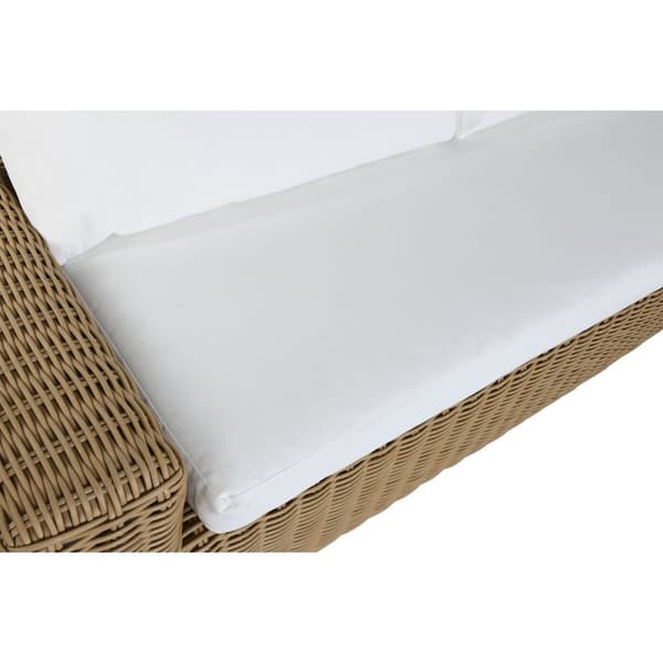 Trädgårdssoffa Home ESPRIT Beige Ljusbrun 111 x 87 x 63 cm
